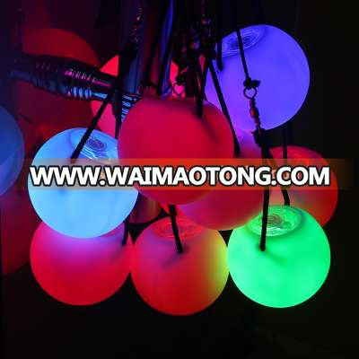 Dancing Love LED Poi Ball 2017 Outdoor Activities Fashionable Light Up Poi Ball Manufacturer China