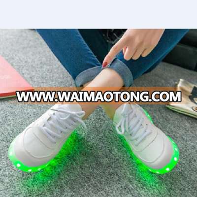 Factory selling Men/Women LED shoes,rechargeable led classic shoes with 7 color light changing