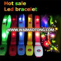 custom concert led flashing bracelet xyloband ,led bracelet concert with custom logo